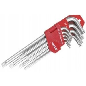 Комплект Torx ключове YATO 9 части дълги T10-T50 - Набор от инструменти