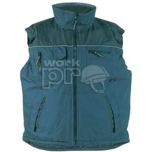 RIPSTOP kék/fekete munkás mellény, szakadásbiztos, több zsebbel - Férfi mellény