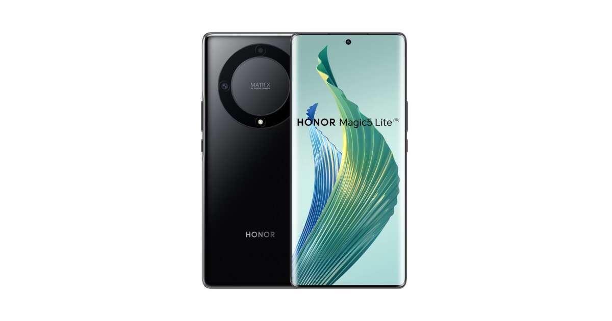 Honor Magic5 Lite 8/256GB 5G Dual SIM Smartphones - Black | Pepita.com
