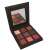 Technic Intrigued Pressed Pigment Palette, 9 shades of red, pink, and brown eyeshadows, open palette with mirror