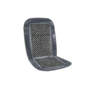 Fekete gyöngyös autósülés párna plüss szegéllyel - AMiO