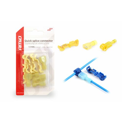 Set 5 bucati cuplaje electrice pentru imbinari rapide de tip-T 04 - 6mm2 24A