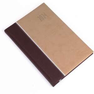 Realsystem 2024-es Kensington 5611-76 B5 heti beosztású barna határidőnapló - REALSYSTEM