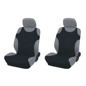 Black and grey car seat covers, set of 2, front seats - Sena