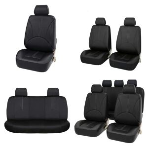 CGAuto AG338E SITZBEZÜGE AUS LEDER, ÖKO-LEDER, SCHWARZ