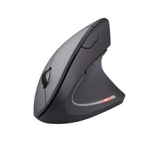 Trust Verto Bezdrôtová ergonomická myš - Čierna, uhol pohľadu