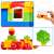 Diplo 3D Constructor 233 building blocks set, colorful plastic building blocks for kids, close up of house, car, and people