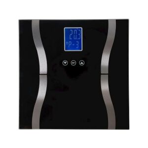 Exklusive Glas Badezimmerwaage, schwarze Glas-Badezimmerwaage mit LCD-Display - Personenwaagen