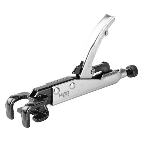 Cleşte de sudură autoblocant NEO TOOLS 11-022 205mm cu fălci duble L, Argintiu