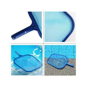 Medencetisztító hálógyűjtő kollázs részletekkel és használattal - Kézi tisztító eszköz