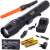Bailong tactical flashlight kit with accessories, including batteries, charger, and car charger