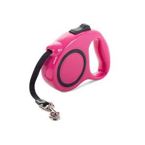 Pink retractable dog leash, 5 meter, 15kg - Pet Care