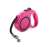 Pink retractable dog leash, 5 meter, 15kg