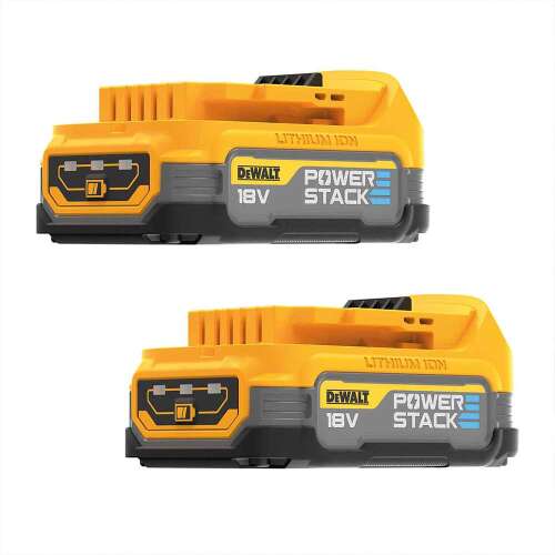 Dewalt DCBP034E2-XJ 18V 1700mAh lítium-ionos Powerstack akkumulátor, 2 db-os csomag