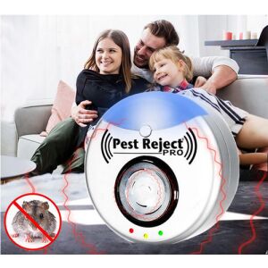 2 u 1 ultrazvučni i elektromagnetski repelent za insekte i glodavce, okrugli 10 x 4 cm