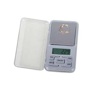 Pocket digital jewelry scale, 500g capacity, 0.01g precision, with ring on scale - Other Measuring Tool