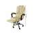 Krém színű műbőr irodai forgó szék lábtartóval, állítható magasságú és dönthető háttámlával, Malatec márka, méretek