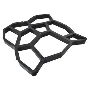 Black plastic mold for making irregular shaped concrete paving stones - OEM
