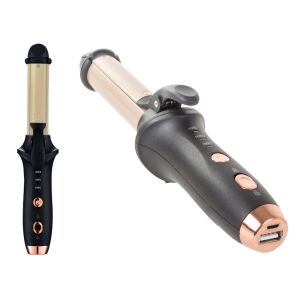 Curling vas fürtök powerbank usb, ondulator de păr 2 în 1 și placă de îndreptat cu port de încărcare USB - Verk Group