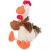 Vedere laterală a jucăriei pentru câini Trixie Chicken Plush - 22 cm