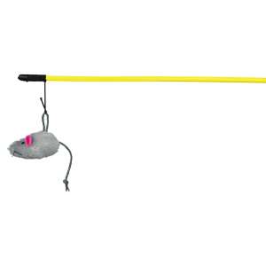 TRIXIE 4105 Zabawka dla kota z myszką, 50 cm - Trixie Gra o kotach