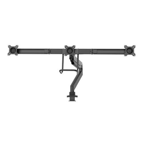 Stolový držiak Neomounts Select NM-D775DX3BLACK pre tri monitory, čierny