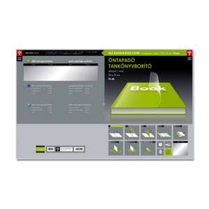 Ars Una samolepiace obaly na knihy, 10 kusov, 50x31 cm, priehľadné, na učebnice a zošity - Ars Una