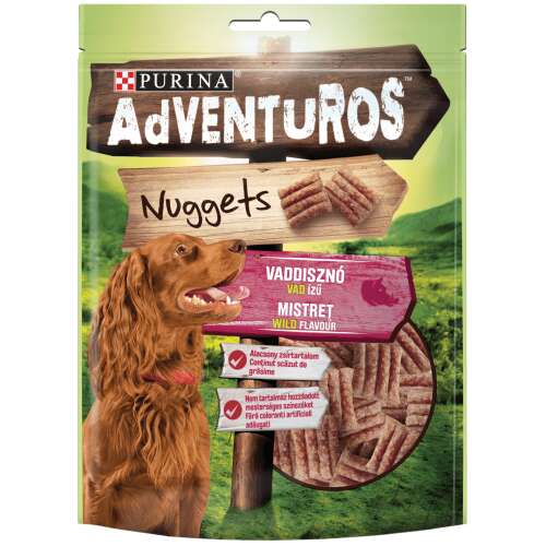 Purina Adventuros Nuggets vad ízű kutya jutalomfalatok, 90g-os csomag