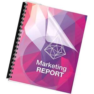 Dokumentum, amelyet Fellowes Apex 8mm 100db-os 21-40lapos fehér műanyag spirállal kötöttek össze, fehér műanyag spirálkötő - Fellowes