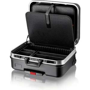 Knipex 00 21 06 LE Werkzeugkoffer, offen, zeigt Innenfächer und Organisation - Knipex