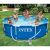 Intex Metal Frame Pool with family in garden, summer fun
