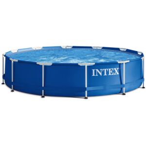 Intex Metal Frame Pool 366x76cm, above ground swimming pool - Garden
