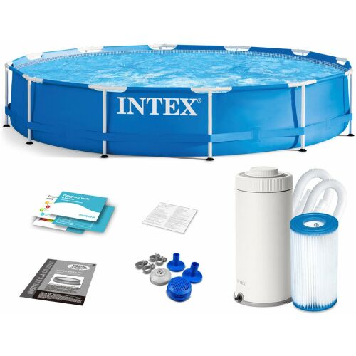 Intex Metal Frame Fémvázas medence vízforgatóval 366x76cm (28212NP)