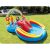 Intex Rainbow Ring Play Center: Kinder spielen im aufblasbaren Pool mit Rutsche und Regenbogen.