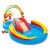 Intex Rainbow Ring Play Center: Inflatable kiddie pool with slide and rainbow sprinkler.
