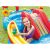 Intex Rainbow Ring Play Center: Little girl playing with balls on the slide.