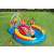 Family fun in Intex Rainbow Ring Play Center inflatable pool with slide