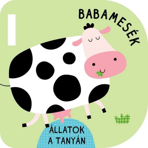 Babamesék - Állatok a tanyán, keményfedeles könyv, a borítón egy cuki tehén
