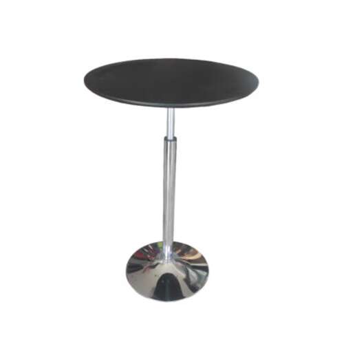 Unic Spot Bárasztal, állítható magassággal, 60x60x80-100 cm, Fekete