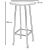 Unic Spot HAILEY bar table dimensions, 105x60x60 cm