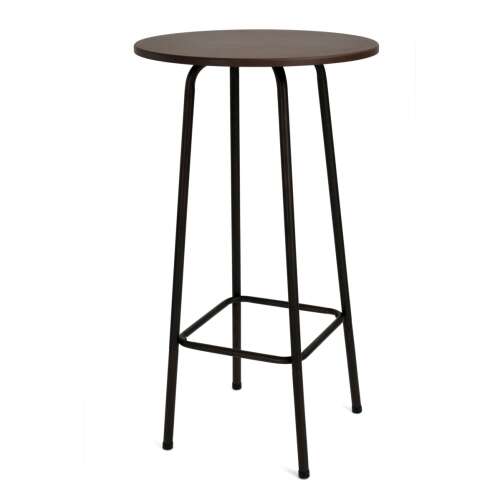 Unic Spot HAILEY masă de bar, pictată, cadru metalic, 105 X 60 X 60 cm, maro