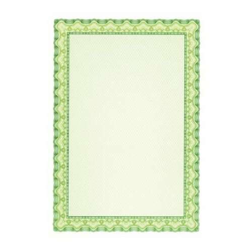 Apli A4 Emerald Green Certificate Paper, 70 sheets, for diplomas, certificates, patents