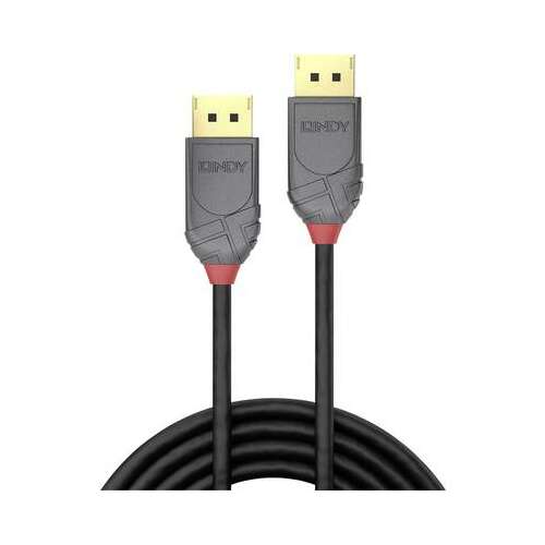 LINDY DisplayPort 1.4 cable, 1 meter, black, 8K, 4K, 3D, 32.4Gbit/s