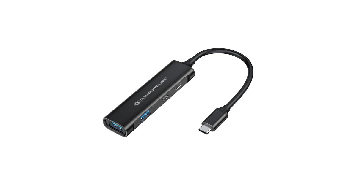 Conceptronic HUBBIES12B Type-C 3.0 HUB (4 porty) 95704578