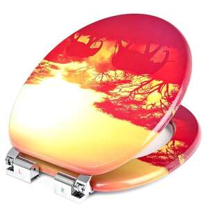 SmileHOME by Pepita MDF WC ülőke lassan záródó fedéllel - Szavanna #narancssárga