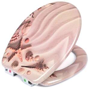 SmileHOME by Pepita duroplaszt WC ülőke lassan záródó fedéllel - Tengerpart #bézs