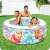 Intex inflatable pool with kids playing in it, featuring a sea life design