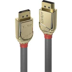 LINDY DisplayPort cable, 7.5m, gold plated connectors, 4K UHD, 3D, HDCP, 21.6Gbps, grey - Lindy DisplayPort