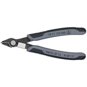 Knipex Super-Knips 78 71 125 ESD Elektronik-Seitenschneider, ESD-sicher, 125 mm - Knipex