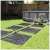Intex SolarMat pool heater mats connected to Intex pool, in use